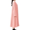 thumbnail image 7 of Plus Size Fleece Robe For Women, Long Warm Bathrobe & Nightgown, Extended Winter Loungewear For Lounging At Home Pink M, 7 of 7
