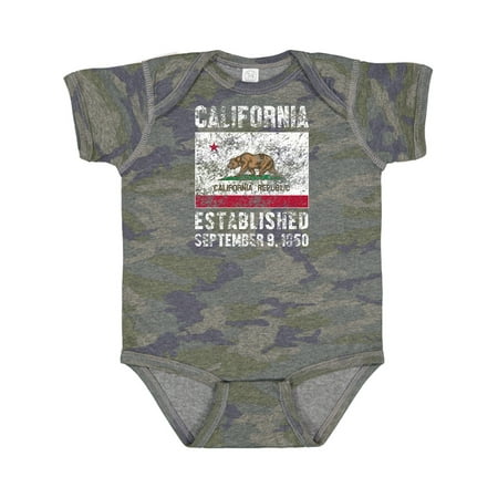 

Inktastic Established September 9 1850 California Flag Boys or Girls Baby Bodysuit