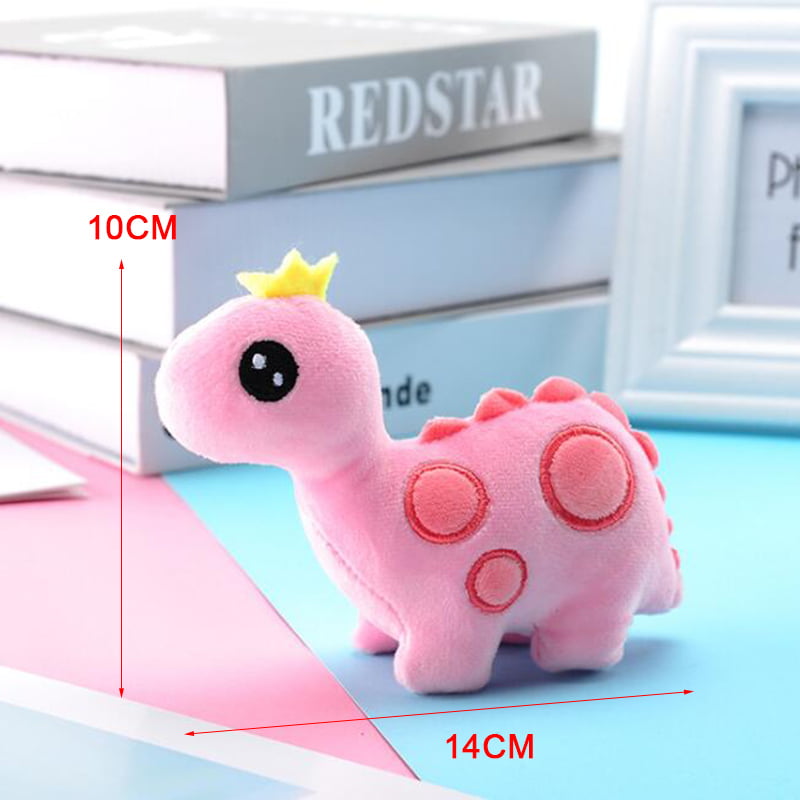 Cute New Plush Pendant Toy Lively Lovely Crown Dinosaur Doll Birthday Gift 