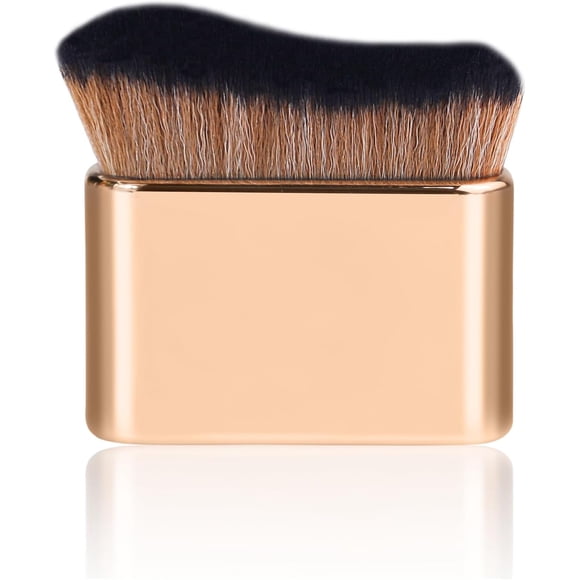 Tanning Brush DUAIU Makeup Brushes Kabuki Self-tanning Brush for Liquid, Cream and Powder Face Makeup for Body & Leg Makeup (Champagne Gold)