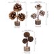 thumbnail image 2 of unbranded 3Ud Adornos De Piñas Marrones Para Navideña Y De, 2 of 8