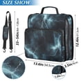 thumbnail image 2 of FORMRS Zipper Binder with Shoulder Strap 2-inch Ring 500 Sheet Capacity File Bag, Lightning Pattern, 2 of 5