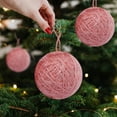 thumbnail image 6 of Cheapark 6-Pack Wool Foam Christmas Tree Ornaments Ball Set - Shatterproof Festive Decor For Indoor Outdoor Holiday Party Decorations, 6 of 6