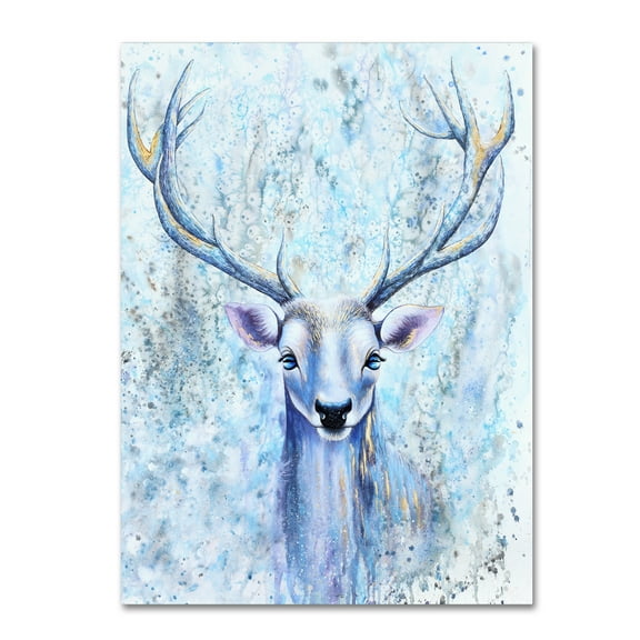 Trademark Fine Art 'Blue Spirit Deer' Canvas Art by Michelle Faber