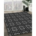 thumbnail image 2 of Ahgly Company Indoor Round Patterned Midnight Gray Area Rugs, 7' Round, 2 of 6