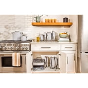 Caraway Cookware+ Collection - Specialty Cookware Set - Petite Cooker, Stir Fry Pan, Rondeau, Stock Pot - 3 s & Storage Organizer Included - Gray