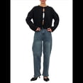 thumbnail image 3 of Suéteres Tipo Cárdigan con Lazo Frontal para Mujer, de Punto Grueso, con Mangas Largas Abullonadas, Modernos Abrigos para Otoño e Invierno. Negro M, 3 of 10