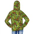 thumbnail image 4 of Cauagu Carrot Eggplant Print Sun Protection Jacket for Teen,Full-Zipper Long Sleeve Sun Shirts with Pockets UV Hoodie Shirts Outdoor Athletic Jacket-Medium, 4 of 7