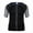 Gray, variant on SAYFUT Men's Weight Loss Shirt Top Training Body Shaper Clothes Sweat Sauna Suit Zipper Short Sleeve