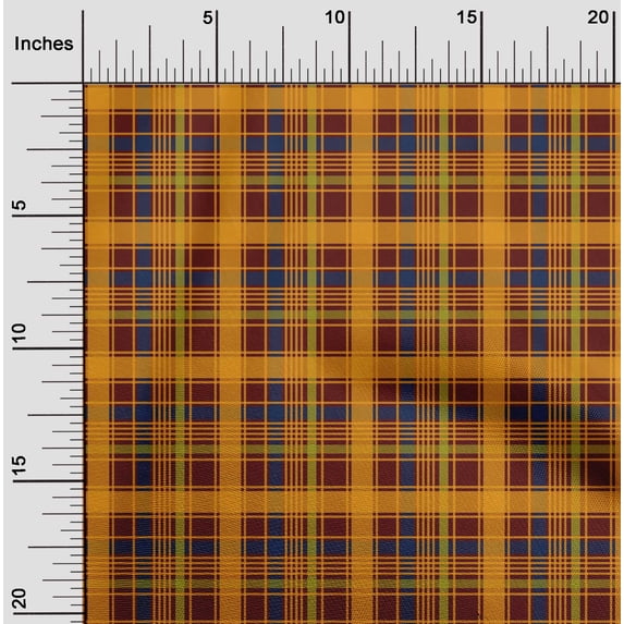 oneOone Polyester Lycra Red Fabric Madras Check Diy Clothing Quilting Fabric Print Fabric By Yard 56 Inch Wide
