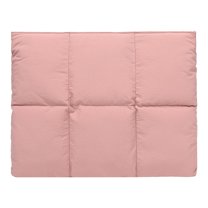 Puffy Laptop Sleeve Case for Women Men, Nylon Quilted Computer Bag for 15-15.6 Inch Tablet (Pink)