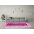 thumbnail image 3 of Ahgly Company Indoor Rectangle Oriental Pink Modern Area Rugs, 2' x 5', 3 of 4