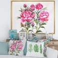 thumbnail image 2 of Designart 'Purple Peonies Flowers' Traditional Framed Canvas Wall Art Print, 2 of 5