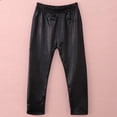 thumbnail image 2 of Leggings Moulants Extensibles en Cuir pour Bébés Filles, 2 of 6