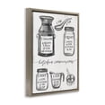 thumbnail image 3 of Stupell Industries Vintage Kitchen Conversion Chart Food & Beverage Drawing Brown Floater Framed Canvas Art Print Wall Art, 25 x 31, 3 of 9