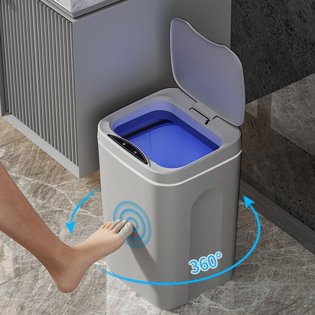 Papelera automática Papelera impermeable para baño Cocina (recargable)