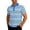 Blue, variant on Mens Polos Short Sleeve Knit Stripe Shirt Casual Summer Top Fit Tee Business Leisure Clothes