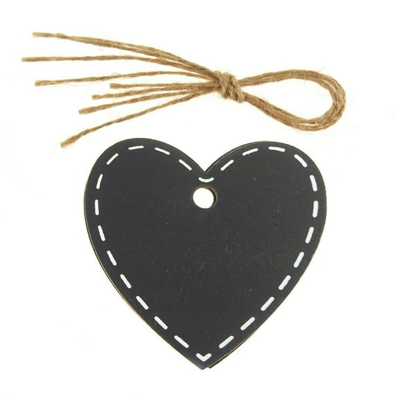 Chalkboard Wooden Tags, Bracket, Assorted, 3-Inch, 16-Piece