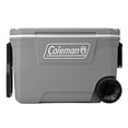 thumbnail image 2 of Hielera Con Ruedas Porta Vaso 101 Latas 62 Qt Gris Coleman Coleman 3000006487, 2 of 9