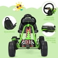 thumbnail image 6 of CIPACHO 4 Wheel Pedal Powered Ride On with Adjustable Seat, Electric Go Kart Drift Carts for Kids Ages 3-6, Green, 6 of 10