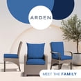 thumbnail image 3 of ARDEN Basics Outdoor Seat Pad Cushion, 17 x 17, Water Repellent and Fade Resistant, Cobalt Blue Mila, 3 of 8