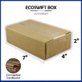 thumbnail image 2 of EcoSwift Brand Premium 7x4x2 Cardboard Box Mailing Packing Shipping Box Corrugated Carton 23 ECT, 7"x4"x2", Brown, 1-Box, 2 of 4