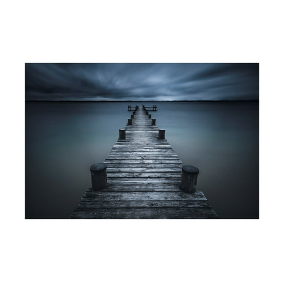 Canvas Wall Art - Iso66 'Dark' Wall Art for Living Room, Bedroom, or Office Décor by Trademark Fine Art - 19 x 12 Inches