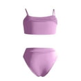 thumbnail image 4 of QUNYINEY Pink Womens Bathing Suits Bikini String High Waisted Swimsuits Triangle Tummy Control Swimsuit Sets, 4 of 6