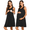 Black, variant on Oudiya Maternity Nursing Dress Nightgown Sleeveless Pregnancy Breastfeeding Dresses Labor and Delivery Gown, S-XXL