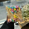 thumbnail image 7 of Moocorvic 100PCS Wooden Fruit Forks Easter Bunny and Egg Decoration Disposable Tiny Food Picks for Party, 7 of 7
