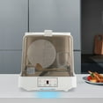 thumbnail image 3 of 48*38*40cm Rectangle Portable Countertop Dishwasher Automatic Dishwashing with Tank Mini Dishwasher White Brown, 3 of 20