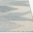 thumbnail image 3 of Loomaknoti Melbourne Thistle 5' x 7' Chevron Indoor/Outdoor Area Rug , Blue, 3 of 8