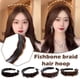 thumbnail image 5 of Diadema trenzada rubia gruesa: apariencia de cabello humano grueso sintético, estilo bohemio, ligera y cómoda, belleza de moda única., 5 of 5