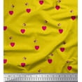 thumbnail image 1 of Soimoi Cotton Voile Fabric Dot,Heart & Bird Clip Art Print Fabric by Yard 42 Inch Wide, 1 of 1
