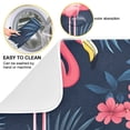 thumbnail image 2 of Yayeee Dish Drying Mat for Kitchen Counter 18"x24" Microfiber Absorbent Pad, Red Floral Flamingo, 2 of 7