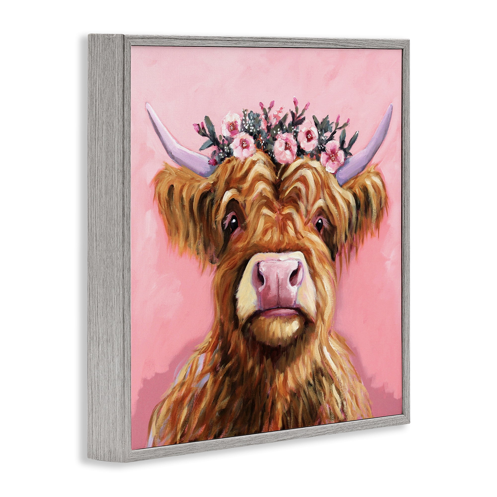 Stupell Industries Grace Of The Glen Gray Framed Giclee Art, design by Lucia Stewart