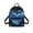Blue Floral Dolphin Print, variant on Halloween Witch Cat Mini Backpack, Front Pocket Polyester Small Backpack for Gym Sport, Lightweight Travel Shoulder Bags