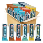 CLIF BUILDERS Protein Bars - Variety SMRPack - Six Flavors - 20g Plant Based Protein - Gluten Free - Non-GMO - Low Glycemic - No Artificial Sweeteners - 2.4 oz. (18 Count)