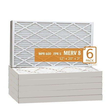 

12x20x2 Key Pleat Purolator Air Filter - MERV 8 (6 Pack)