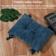 thumbnail image 3 of Bewildely Cojín para silla, cojín para asiento, alfombrilla para taburete, almohada para el suelo, antideslizante, Color sólido, de salón para Decoración del hogar Azul 42*30cm Bewildely  HA084064-01, 3 of 6