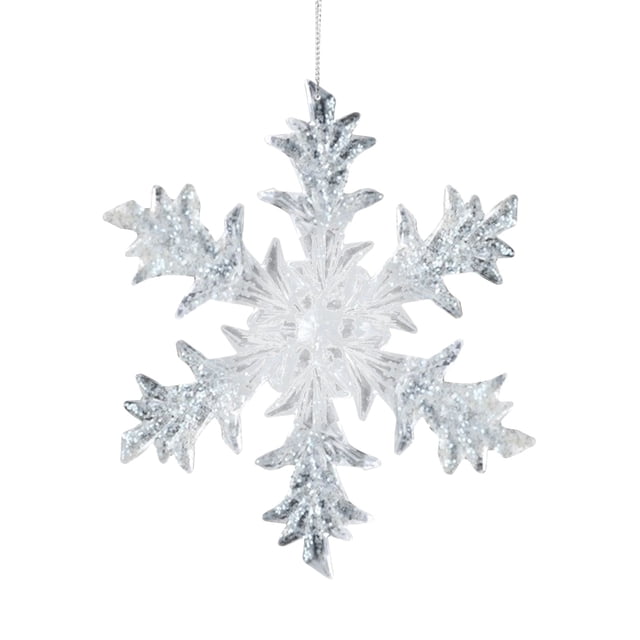 Christmas Tree Decoration Pendants Snowflake-Shaped DIY Blank Ornaments For Holiday Decorating