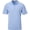Light Blue, variant on TGW Men's Collar Trim Solid Golf Polo Shirt for Golfing Dark Blue 2Xl