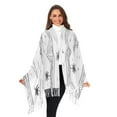 thumbnail image 2 of Women Winter Scarves Fashion Pashmina Shawl Wraps Long Blanket Scarf for Fall Spring Line Palm Tree Mountains, 2 of 10