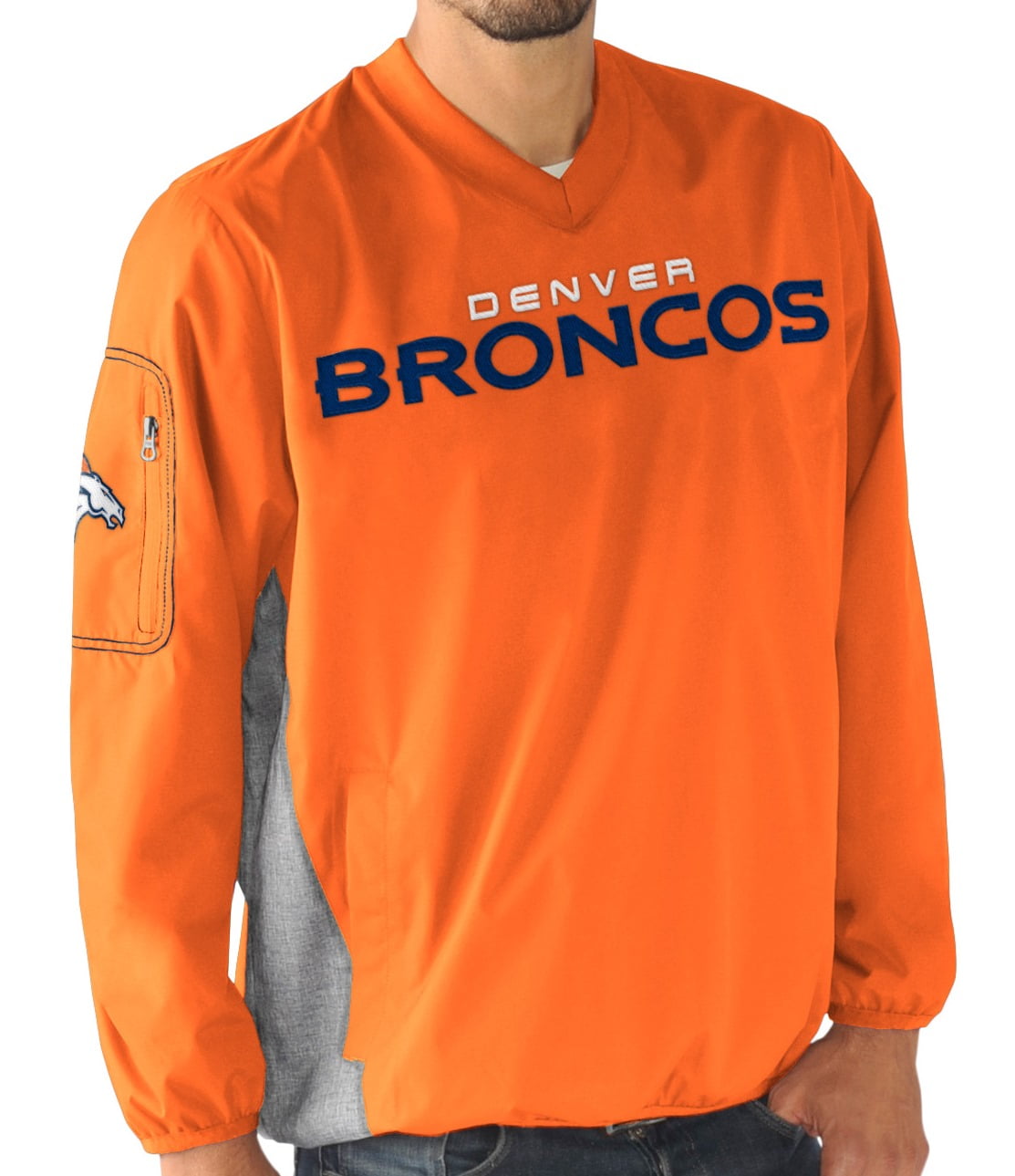 Denver Broncos NFL G-III "Gridiron" Men's Pullover Embroidered Jacket by G-III Sports