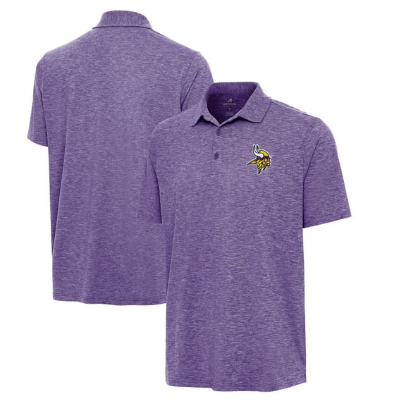 Men's Antigua Heather Purple Minnesota Vikings Par 3 Polo