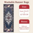 thumbnail image 6 of Hallway Runner Rug 2'x6' Washable Area Rugs Non Slip Laundry Rug Runner Floor Carpet Runners for Hallways Entryway Laundry Room Kitchen, 6 of 11
