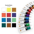 thumbnail image 6 of GOU12 Series | Gouache Paint Packs with Brushes - 12 ml, 6 of 11
