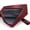Red - Smoke, variant on Womens Geometric Bold Chunky Triangular Cat Eye Plastic Fashion Sunglasses All Black