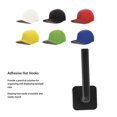 thumbnail image 4 of Adhesive Hat Hooks, Space Saving Wall Hat Hangers  For Displaying, 4 of 8