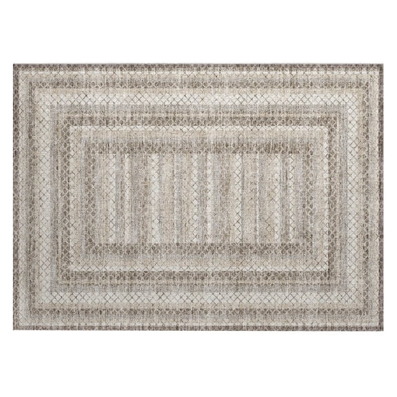 Dalyn Rugs Machine Washable Indoor/Outdoor Chantille Taupe 1'8" x 2'6" Rug